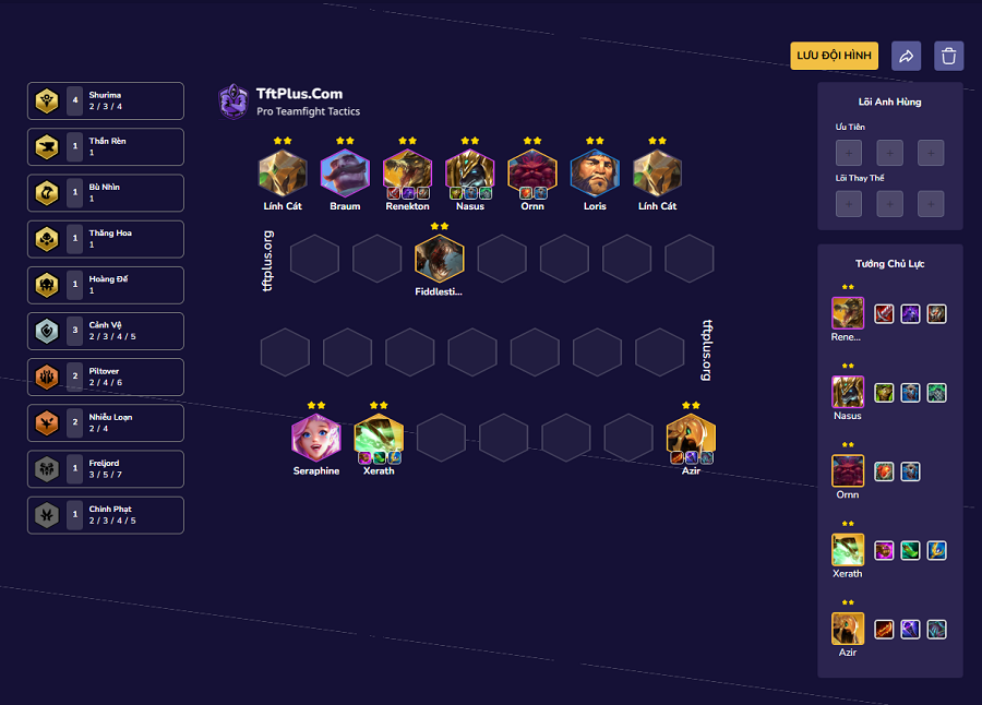 Late game Azir Đội hình có Azir sớm